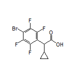 2-(4-Bromo-2,3,5,6-tetrafluorophenyl)-2-cyclopropylacetic Acid