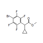 Methyl 2-(4-Bromo-2,3,5,6-tetrafluorophenyl)-2-cyclopropylacetate
