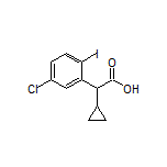 2-(5-Chloro-2-iodophenyl)-2-cyclopropylacetic Acid