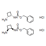 (1S,2R)-rel-N1-Cbz-cyclobutane-1,2-diamine Hydrochloride