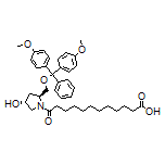 12-[(2S,4R)-2-[[Bis(4-methoxyphenyl)(phenyl)methoxy]methyl]-4-hydroxy-1-pyrrolidinyl]-12-oxododecanoic Acid