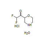 2,2-Difluoro-1-(morpholin-2-yl)ethanone Hydrochloride Hydrate