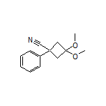 3,3-Dimethoxy-1-phenylcyclobutane-1-carbonitrile