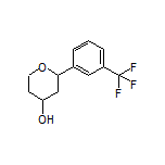 2-[3-(Trifluoromethyl)phenyl]tetrahydropyran-4-ol