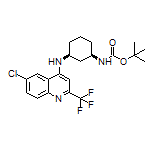 (1R,3S)-N1-Boc-N3-[6-chloro-2-(trifluoromethyl)quinolin-4-yl]cyclohexane-1,3-diamine