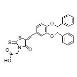 2-[5-[3,4-Bis(benzyloxy)benzylidene]-4-oxo-2-thioxothiazolidin-3-yl]acetic Acid
