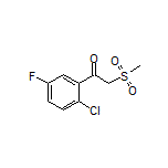 1-(2-Chloro-5-fluorophenyl)-2-(methylsulfonyl)ethan-1-one
