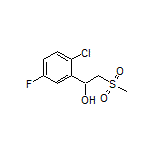 1-(2-Chloro-5-fluorophenyl)-2-(methylsulfonyl)ethan-1-ol