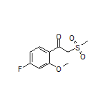 1-(4-Fluoro-2-methoxyphenyl)-2-(methylsulfonyl)ethan-1-one