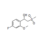 1-(4-Fluoro-2-methoxyphenyl)-2-(methylsulfonyl)ethan-1-ol