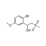 1-(2-Bromo-5-methoxyphenyl)-2-(methylsulfonyl)ethan-1-ol