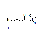 1-(3-Bromo-4-fluorophenyl)-2-(methylsulfonyl)ethan-1-one