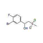 1-(3-Bromo-4-fluorophenyl)-2-(methylsulfonyl)ethan-1-ol