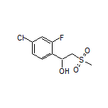 1-(4-Chloro-2-fluorophenyl)-2-(methylsulfonyl)ethan-1-ol