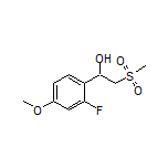 1-(2-Fluoro-4-methoxyphenyl)-2-(methylsulfonyl)ethan-1-ol