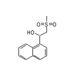 2-(Methylsulfonyl)-1-(naphthalen-1-yl)ethan-1-ol