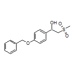 1-[4-(Benzyloxy)phenyl]-2-(methylsulfonyl)ethan-1-ol