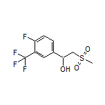 1-[4-Fluoro-3-(trifluoromethyl)phenyl]-2-(methylsulfonyl)ethan-1-ol