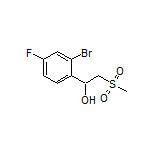 1-(2-Bromo-4-fluorophenyl)-2-(methylsulfonyl)ethan-1-ol