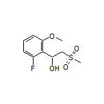 1-(2-Fluoro-6-methoxyphenyl)-2-(methylsulfonyl)ethan-1-ol