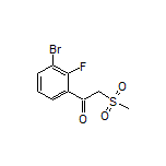 1-(3-Bromo-2-fluorophenyl)-2-(methylsulfonyl)ethan-1-one