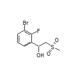 1-(3-Bromo-2-fluorophenyl)-2-(methylsulfonyl)ethan-1-ol