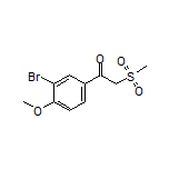 1-(3-Bromo-4-methoxyphenyl)-2-(methylsulfonyl)ethan-1-one