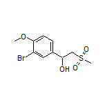 1-(3-Bromo-4-methoxyphenyl)-2-(methylsulfonyl)ethan-1-ol