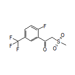 1-[2-Fluoro-5-(trifluoromethyl)phenyl]-2-(methylsulfonyl)ethan-1-one