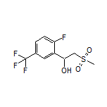 1-[2-Fluoro-5-(trifluoromethyl)phenyl]-2-(methylsulfonyl)ethan-1-ol
