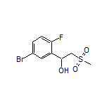 1-(5-Bromo-2-fluorophenyl)-2-(methylsulfonyl)ethan-1-ol