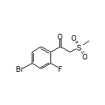 1-(4-Bromo-2-fluorophenyl)-2-(methylsulfonyl)ethan-1-one