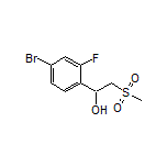 1-(4-Bromo-2-fluorophenyl)-2-(methylsulfonyl)ethan-1-ol