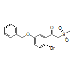 1-[5-(Benzyloxy)-2-bromophenyl]-2-(methylsulfonyl)ethan-1-one