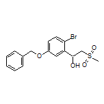 1-[5-(Benzyloxy)-2-bromophenyl]-2-(methylsulfonyl)ethan-1-ol