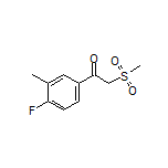 1-(4-Fluoro-3-methylphenyl)-2-(methylsulfonyl)ethan-1-one