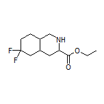 Ethyl 6,6-Difluorodecahydroisoquinoline-3-carboxylate