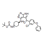 [4-[[(1s,4s)-4-(Boc-amino)cyclohexyl]amino]-7H-pyrrolo[2,3-d]pyrimidin-5-yl](2-chloro-4-phenoxyphenyl)methanone