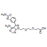 3-[2-[2-[4-Amino-3-(2-aminobenzo[d]oxazol-5-yl)-1H-pyrazolo[3,4-d]pyrimidin-1-yl]ethoxy]ethoxy]propanoic Acid