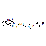 N-[3-[4-(4-Fluorophenyl)-1-piperazinyl]propyl]-2-(4-oxo-4,5-dihydro-3H-pyridazino[4,5-b]indol-3-yl)acetamide