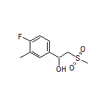 1-(4-Fluoro-3-methylphenyl)-2-(methylsulfonyl)ethan-1-ol