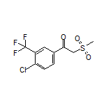 1-[4-Chloro-3-(trifluoromethyl)phenyl]-2-(methylsulfonyl)ethan-1-one