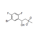1-(5-Bromo-2,4-difluorophenyl)-2-(methylsulfonyl)ethan-1-ol