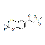 1-[3-Chloro-4-(trifluoromethoxy)phenyl]-2-(methylsulfonyl)ethan-1-one