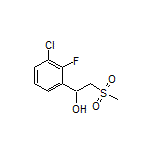 1-(3-Chloro-2-fluorophenyl)-2-(methylsulfonyl)ethan-1-ol