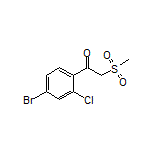 1-(4-Bromo-2-chlorophenyl)-2-(methylsulfonyl)ethan-1-one