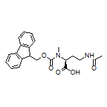 (S)-2-[Fmoc-(methyl)amino]-4-acetamidobutanoic Acid