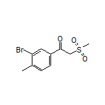 1-(3-Bromo-4-methylphenyl)-2-(methylsulfonyl)ethan-1-one