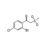 1-(2-Bromo-4-chlorophenyl)-2-(methylsulfonyl)ethan-1-one