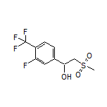 1-[3-Fluoro-4-(trifluoromethyl)phenyl]-2-(methylsulfonyl)ethan-1-ol